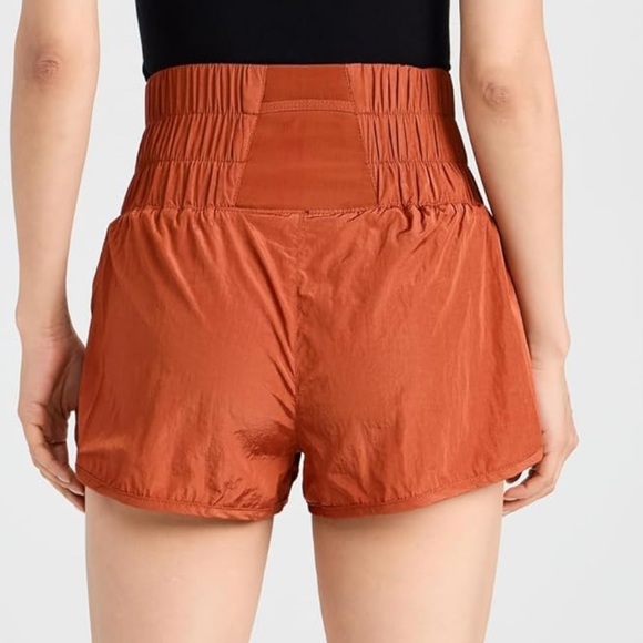 Free People The Way Home Orange Shorts - Picture 2 of 3